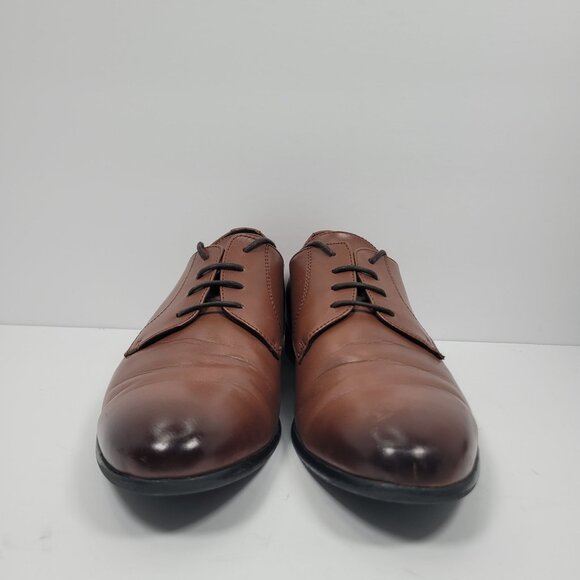 H&M Men's Low Heel Brown Oxfords Casual Dress Shoes US Size 11.5 - Picture 3 of 8